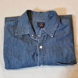J.Crew Denim Long Sleeve Button Up - Medium